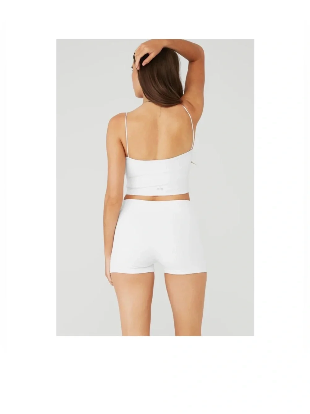 Alo Yoga Goddess Ribbed Bandeau Set White Size Medium A206